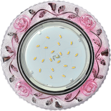 Ecola GX53 H4 LD7071 св-к Круг «Розы» Розовый/Хром 35×125