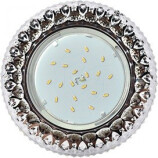 Ecola GX53 H4 LD7009 св-к Круг «Кристалл» Черный/Хром 40×125